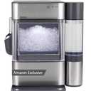GE Profile Opal Ultra, Countertop Nugget Ice Maker, 1 Gal XL Side Tank, 38 lbs/Day, Pebble Pellet Crushed Ice Machine, WiFi Stainless Steel