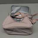 BAGSMART Insulated Lunch Bags for Women, Cute Quilted Lunch Box, Lightweight Puffy Padded Waterproof Lunch Tote, Reusable Lunch Cooler for Work Picnic Travel, Pink (Medium(normal))