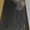 Wooden Step Stool 6 Height, Step Stools for Bed, Bed Steps for High Beds for Adults and Elderly, Step Stool for Bedroom, Kitchen, Living Room, Black