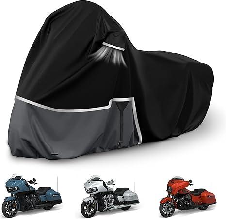 Waterproof Motorcycle Cover Replace for Indian Scout/Scout Bobber/Chief, 420D Oxford Cloth Customized Motorcycle Cover for Snow Rain Dust Protection (Scout)
