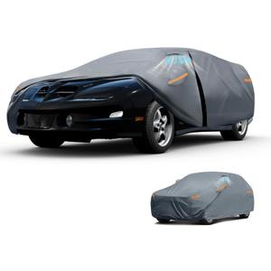 Waterproof Pontiac Firebird(1992-2002) Car Cover with Breathable Vents, [2026 Upgrade] Premium Covers with Cotton Liner and Zipper Door,Sun Rain Snow Dust Uv Protection.(Gift with Towel Storage Bag)