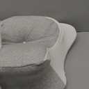 Reading Pillow for Bed, Lying, Leaning and Prone, Ergonomic Memory Foam Bed Wedge Pillow for Headboard, Chin & Back Support Pillows on Bedrest Couch Floor- Grey (Gray)