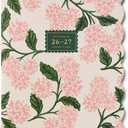 RIFLE PAPER CO. 2027 Pink Hydrangea 12-Month Academic Appointment Notebook, Aug. 2026 - July 2027, Thread-Stitch Binding, 9.75" L x 7.75" W, Metallic Gold Foil Accents, Monthly Pages & Note Section