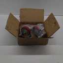 4 inch Casters Load 2400lbs -Includes 2 Sets of Adaptive Screws -Lockable Bearing Plate Heavy Duty Caster with Brakes, 360-degree Swivel for Furniture and Workbench Cart, Set of 4, Red