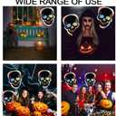 2 x Halloween Balloon Skull Balloons Gradient Skeleton Balloons for Halloween Theme Party Decor Spooky Party Supplies Day of the Dead Party Decoration Balloon Sets-3 Pcs