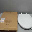 Bemis 7300SLEC Slow Close Toilet Seat, Easy Clean Hinges and Durable Plastic Seat, Made in USA, Elongated, White