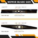 72531-VE2-020 & 72511-VE1-020 Mulching Mower Blade Kit Compatible with 21" Deck Hon-da HRB215 HRM215 HRB216 HRB217 HRR216 HRS216 HRT216 HRZ216 Lawn Mower，2 Pack
