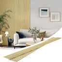 ROOMTEC 8 Pack Slat Wall Panels, WPC Soundproof 3D Wall Panel for Interior Wall Decor, 108 x 6 in (108 in-Oak)
