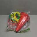 Christmas Ring Toss Game,6 Christmas Hat Plastic Cones and 30 Colorful Rings Chris tmas Carnival Party Game DIY Game Chris tmas Party Favors Indoor Outdoor Ring Toss Game