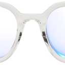 TR90 Oversized Blue Light Blocking Glasses for Gaming, Office & Reading, Anti UV Protective Glasses for Drivers, Outdoor Activities, Men & Women(Clear)