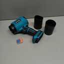 Cordless Leaf Blower Compatible for Makita 18V Battery(NO Battery), Mini Turbo Jet Blower with 2 Nozzles, Lightweight & One-Hand Use, for Patio Garage Yard Cleaning Car Dryer(Tool Only) (Blue)