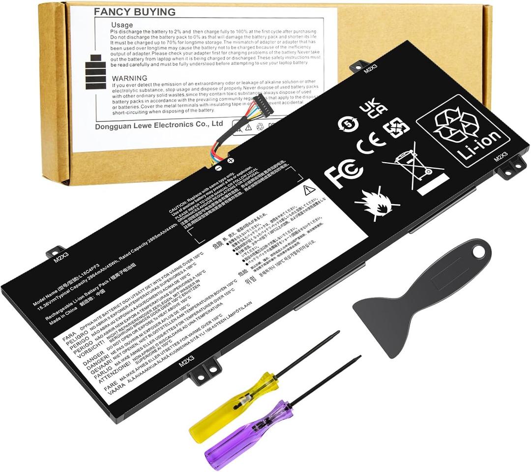 L18C4PF3 Laptop Battery for Lenovo ideapad C340-14API C340-14IML C340-14IWL S540-14API S540-14IML S540-14IWL Flex-14IML Flex-14IWL Flex-14API L18M4PF3 L18M4PF4 L18C4PF4 81SS000DUS 81SS0005US (9.56*3.38*0.16inch)