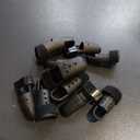 BBTO 10 Pcs Mallet Finger Splint, 5 Sizes Finger Support Brace Stabilizer Straightener Plastic Fingertip Protectors Arthritis Knuckle Immobilization for Thumb Pinky Middle Index Ring(Black)