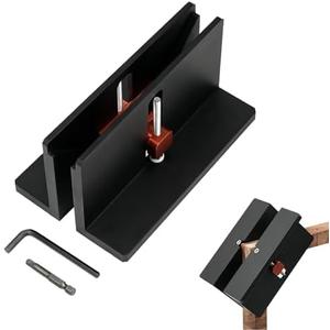 Right Angle Spline Jig for Woodworking, Adjustable Spline Jig Aluminum Alloy Right Angle Spline Fixture with Wide Clamping Range Suitable for Home Furniture Photo Frames Drawer Slotting