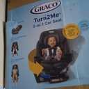 Graco Turn2Me 3-in-1 Rotating Convertible Car Seat, Manchester, Rear-Facing Rotation, Forward-Facing Mode, Highback Booster Up to 100 lbs, Adjustable Headrest & Harness, Steel Reinforced Frame