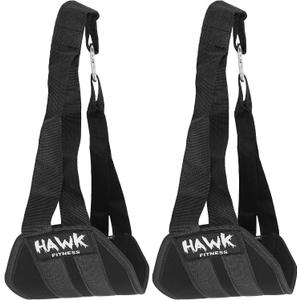 Hawk Sports Ab Straps for Men and Women, Ab Workout Equipment for Maximum Fitness and Bodybuilding Gains, Exercise Equipment for Fat Burning and Strength Training, Lifting Straps for Six Pack Abs (Black)