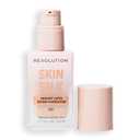 Revolution Skin Silk Radiant Satin Serum Foundation, Buildable Coverage with Hydrating Hyaluronic Acid for a Natural Finish, Vegan & Cruelty-Free, F3N Fair Skin Tones, 0.77 fl oz