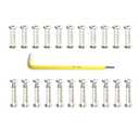 22Pcs Socket Head Screws, Chicago Screws with Hex Spanner, Fasteners for Furniture Chair Desk (22, M6*30mm)