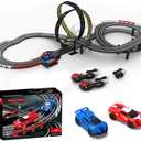 Slot Car Race Track Sets, 2 High-Speed Track Cars, Lap Counter, Birthday Gift for Kids Boys Girls Ages 6 7 8 9 12