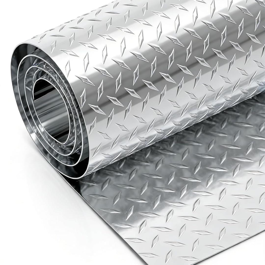 Diamond Plate Aluminum Sheet 48"X96" for Wall Covering, Cargo Trailer