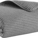 MICROFI Microfiber Waffle Bath Sheet, Quick Dry, Lint Free, 40 x 80 inches (101.6 x 203.2 cm), 1 Count, 430 GSM (Gray)
