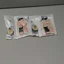 Pack of 2 Letter B Lanyards for ID Badges, Floral Badge Holder with Lanyard Badge Reel Retractable Keychain ID Name Tag Work Badge Clip for Teacher Women Work Office