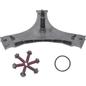 DC97-16509B washer flange shaft assembly Compatible with Samsung washing machine &Hex Spider Bolts DC60-40137A (6 pcs) & O-Ring 6044-001152 Fixes Vibration,Noise,No Spin,Smoke