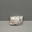 Cute Forest Animals Leaves Mushroom Pattern Baby Sheets for Crib, Unisex Bear Deer Raccoon Hedgehog Nursery Fitted Bed Sheet for Boys Girls Standard Crib and Toddler Mattress-28x52