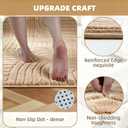 Camel Boho 8x10 Solid Color Area Rugs, Washable Living Room Rug