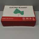 Electric Blanket 62X84in Heated Blanket Twin Size - Fleece Heating Blanket Washable with 5 Heating Level & 10 Hour Auto Off for Office, Chair Heated Blanket for Winter, Great Gift Ideas(Navy Blue)