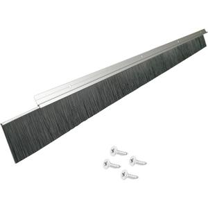 1 Set x 39.37 Inches Net Hair 2.5 Inches Wide Door Brush Sweeps Seal Garage Roll Up Door Brush Sweep Durable Easy Mounting for Exterior Doors (1 Set, 2.5 Inches)
