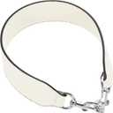 uxcell 22.83 Inch PU Leather Short Bag Strap with Clasp, Purse Handles Handbags Replacement Straps for Clutch Bag Crossbody Underarm Bags, Beige, Silver Buckle