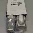 Lamosi 12 oz Insulated Coffee Cups Disposable - 50 Count Grey Paper Coffee Cups No Lids 12oz, Corrugated Ripple Wall Design for Hot Cold Drinks (Gray)