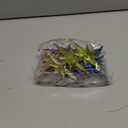 Quzzil 12 Pcs Christmas Colorful Bethlehem Star Ornament 4.72 x 2.95 Inch Star of Bethlehem Christmas Tree Topper Glitter Ornament Plastic Nativity Stars Hanging Decor Accessories