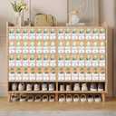 Clear Shoe Slot Organizer, 30 Pack Adjustable Shoe Slots Organizer for Closet Clear Shoe Stackers Shoe Rack Holder Shoes Space Savers for a Pair of Shoes