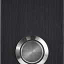 Model R7 Black Doorbells, R-Series Anodized Aluminum Doorbells 1.37 x 3.14 x 5/32