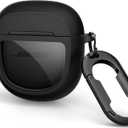 SURITCH Protective Cases for Bose QuietComfort Earbuds II 2022 / QuietComfort Ultra/Ultra Earbuds 2nd Gen, Shockproof Case Cover for Bose QC ii 2 & Ultra Case Accessories, Black