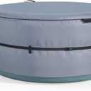 XCZ Portable Hot Tub Cover, Inflatable Hot Tub Full Coverage - Waterproof, Sunproof, Dustproof, Fits Most 4 Person/77 Inch Inflatable Hot Tub Spa, Round (Gray, Cover Only) (Gray, 79x79x28)