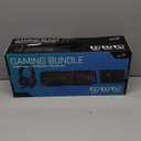 4-in-1 Gaming Bundle, Gaming Keyboard, Gaming Mouse, Gaming Headset, and Desk Pad Included, Black