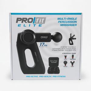 PRO/fit Elite, Multi-Angle Percussion Massager, 17 Lbs Max Stall Force, Carry Case Included