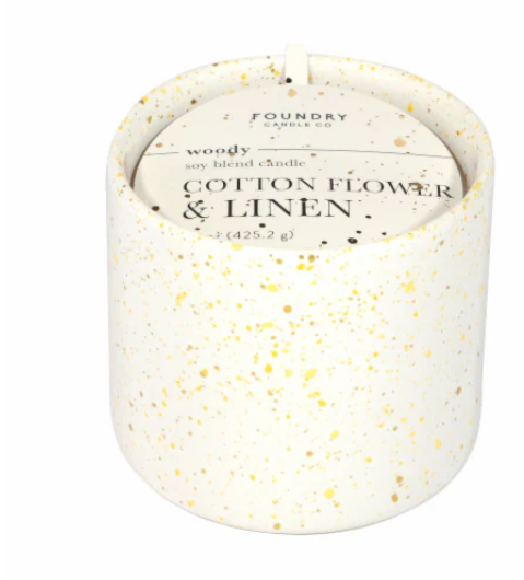 Foundry Candle Co. Cotton Flower & Linen, 16Oz