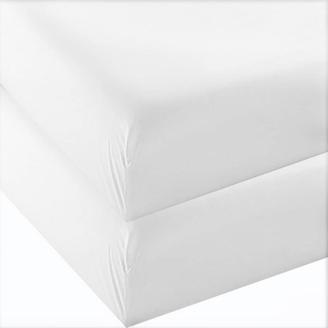 4U'LIFE 2-Pack Fitted Sheets,Prime 1800 Series, Ultra Soft & Comfortable, Double Brushed Microfiber, (White, 2-Pack Twin) 4U'LIFE 2-Pack Fitted Sheets,Prime 1800 Series, Ultra Soft & Comfortable, Double Brushed Microfiber, (White, 2-Pack Twin)
