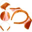 Minkissy Puppy Dog Ears Headband Puppy Ears Hairband for Women Men Halloween Animal Dress up Costume Accessory for Cosplay Dog-Ears Hair Hoop