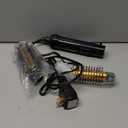 Conair 2-in-1 Hot Air Curling Combo, Includes 1.5-inch Curl Brush and 1-inch Aluminum Bristle Brush (Black / Gold)