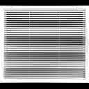 HVAC Premium 24" X 30" Aluminum Return Filter Grille for 1" Filter - Easy Airflow - Linear Bar Grilles [Outer Dimensions: 26.5"w X 32.5"h]