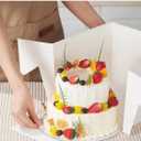 Kootek 10 Sets Cake Boxes with Cake Boards, 10x10x8 Inch White Tall Cardboard Containers for Multi-Layer Desserts, Perfect for Decorating, Mother's Day & Bakery Use