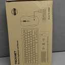 TECKNET Wireless Keyboard and Mouse Combo, Mini Cordless Computer Keyboard and Mouse Set 2.4GHz, Silent Adjustable 1600 DPI, Quiet Click, Lag-Free for Computer, Laptop, PC, Windows, Mac, Chrome OS (Black)