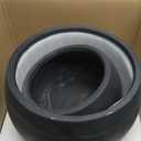 Round Planter Pots for Outdoor Indoor Plants(13"&10"), Set of 2 Lightweight Concrete Planters with Drainage Hole, Large Olive Tree Pots for Plants Front Porch, Patio, Home Decor - Black