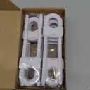 Jetec 10 Pieces Cabinet Locks for Babies, U-Shaped Proofing Drawers Safety Child Locks Adjustable, Easy to Use Childproof Latch for Knob Handle on Kitchen Door Storage Cupboard Closet (White)