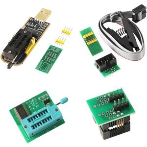 SOIC8 SOP8 Test Clip For EEPROM 93CXX / 25CXX / 24CXX + CH341A 24 25 Series for EEPROM Flash BIOS USB +1.8V Adapter + Soic8 Adapter Programmer Module Kit (1 sets)